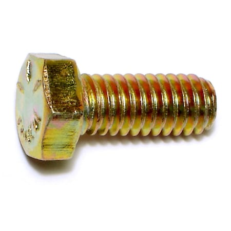 Midwest Fastener Grade 8, 5/16"-18 Hex Head Cap Screw, Zinc Yellow Steel, 3/4 in L, 50 PK 00676